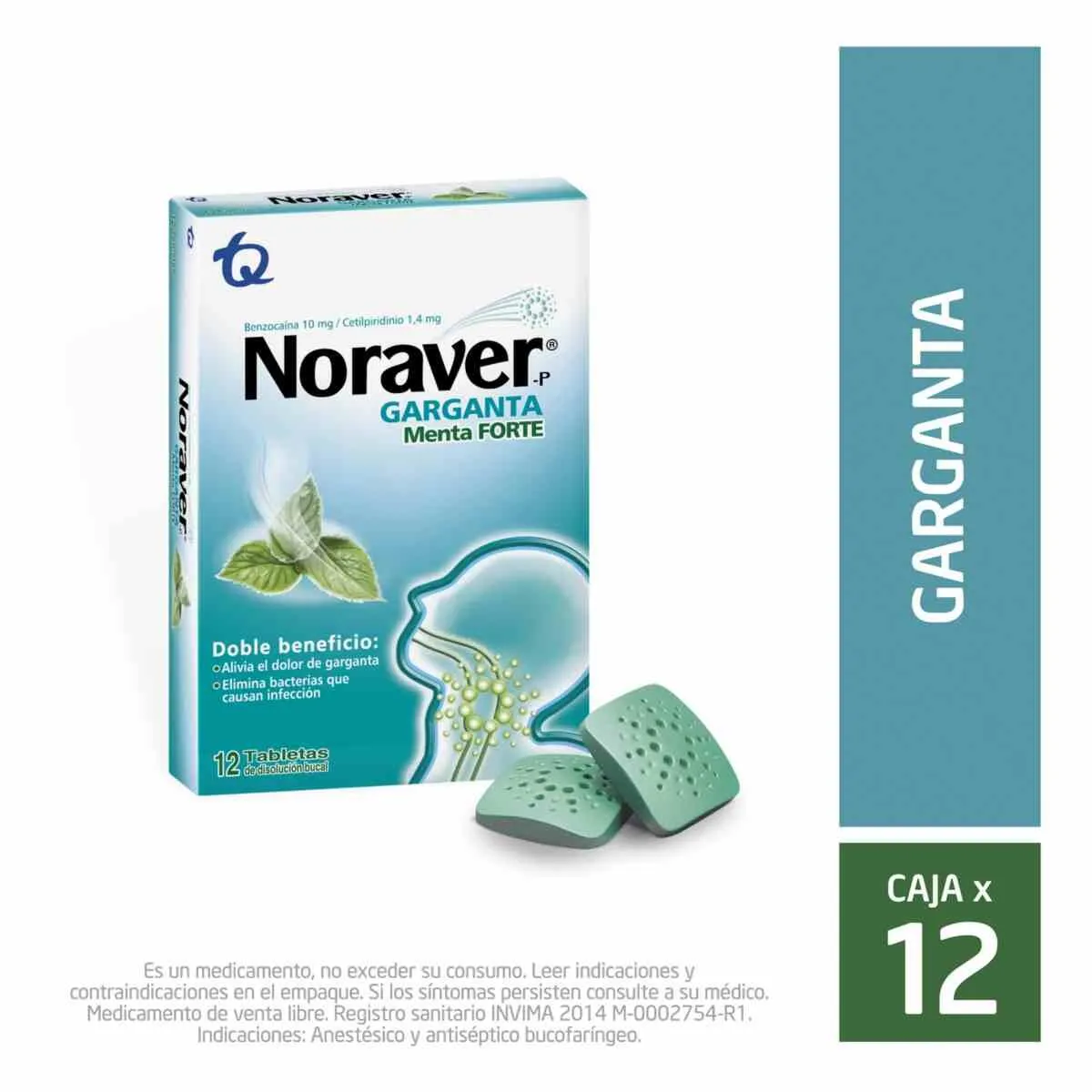 noraver garganta x12